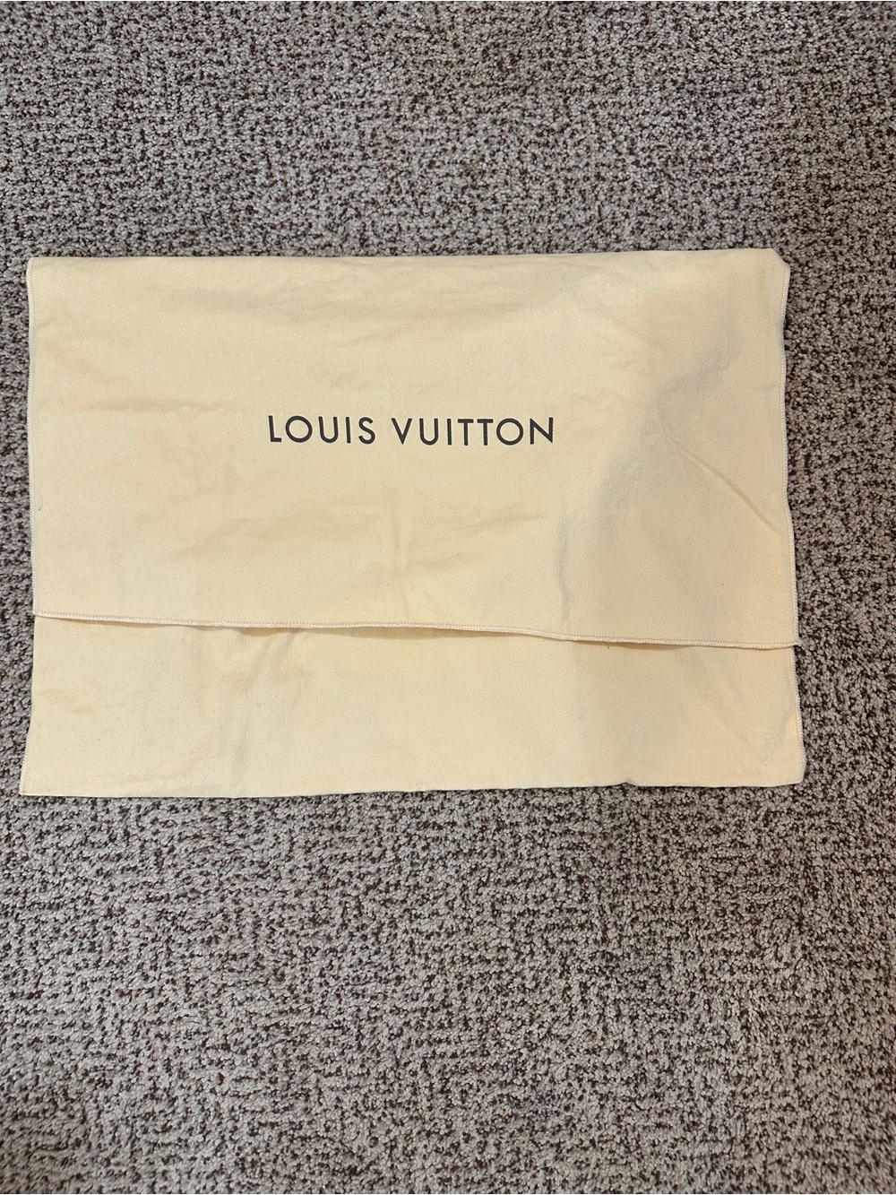 Louis Vuitton Cream Logo Dust Pouch 21.5” W x 15”H
